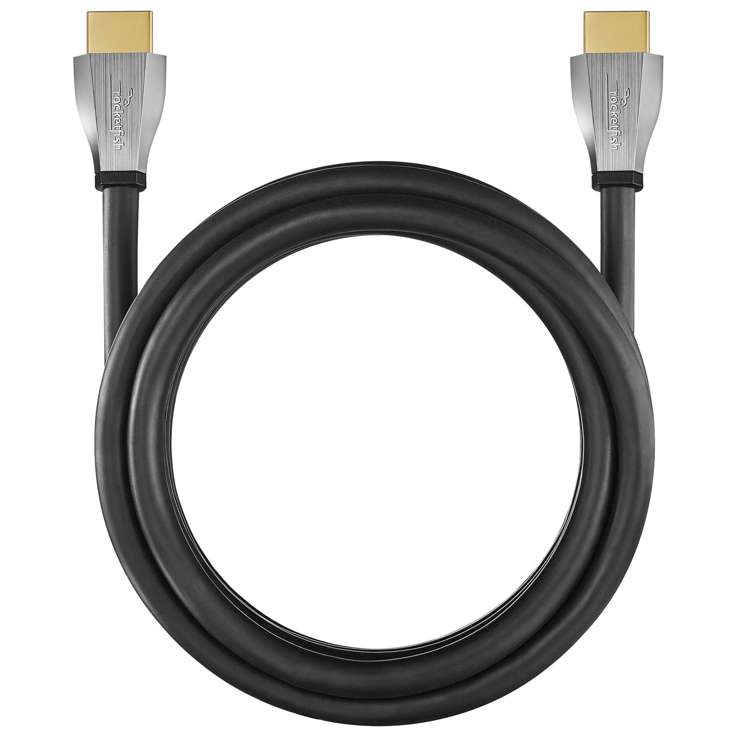 Rocketfish 1.2m (4ft.) 4K Ultra HD HDMI Cable - 4K and HDR Compatible, 18 Gbps HDMI Premium Certifed Cable, 24K gold-plated contacts, EMI and RFI Resistance
