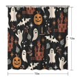 thumbnail image 5 of Autumn Halloween Scene Pattern Shower Curtain 72"x72" ,Bathroom Decorative Shower Curtains Set with 12 Hooks,Modern Waterproof Washable Shower Curtain, 5 of 6