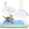 thumbnail image 1 of AIR-Cat Litter Liners with Anti-scratch Cardboard for Pet Scoop Free Self-Cleaning Litter Box, Kitten Waste Bag Compatible with Reusable/Disposable Refill Tray, Large Drawstring Kitty Poop Bags 20 Co, 1 of 4