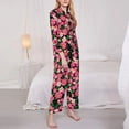 thumbnail image 2 of Bingfone Womens Pajama Sets Blooming Meadow Print,Long Sleeve Loungewear Pajamas Set-Large, 2 of 8