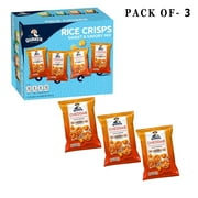 Pack Of 3 Quaker Rice Crisps Gluten Free Cheddar Cheese And Flavor | 0.67 Oz Per Pack | GOLDENROW
