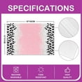 thumbnail image 4 of Ombre Pink (Not Glitter) Placemats Set of 4 Black Leopard Glitter Table Place Mats Glam Glitter Prints Placemat for Kitchen Dining Table 18"x12" Leopard Silver Shiny Indoor Outdoor Decor Table Mats, 4 of 4