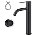thumbnail image 1 of Mezcladora Para Lavabo de Baño - Caliente y Frío Llave Para Lavabo Baño, Grifo para lavabo de baño de Acero Inoxidable con 2 Mangueras. (Negro mate), 1 of 7