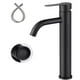 thumbnail image 1 of Mezcladora Para Lavabo de Baño - Caliente y Frío Llave Para Lavabo Baño, Grifo para lavabo de baño de Acero Inoxidable con 2 Mangueras. (Negro mate), 1 of 7
