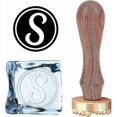 thumbnail image 1 of Letter Ice Stamp S Ice Cube Stamp Ice Branding Stamp with Removable Brass Head & Wood Handle Vintage Ice Stamp, 1 of 5