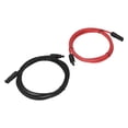 thumbnail image 4 of Whataatahia Cable de extensión solar de 2 piezas 10 AWG Cable solar con conector macho hembra para uso en exteriores Rojo Negro 6M, 4 of 8
