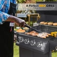 thumbnail image 2 of Propane Gas Grill 4 Burners a Side Burner Steel Grill Cart Outdoor Cooking BBQ, 2 of 6
