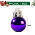 thumbnail image 2 of Bolas de Navidad 24 piezas 2 cm Mini bolas de Navidad Adornos irrompibles Adornos para fiestas de bodas y vacaciones Adornos navideños, 2 of 5