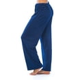 thumbnail image 2 of Just Love Silky Soft Women's Pajama Pants - Stretchy Sleepwear for a Great Night's Rest (Navy With White Dots, Small), 2 of 3