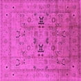thumbnail image 1 of Ahgly Company Indoor Square Oriental Pink Traditional Area Rugs, 6' Square, 1 of 4
