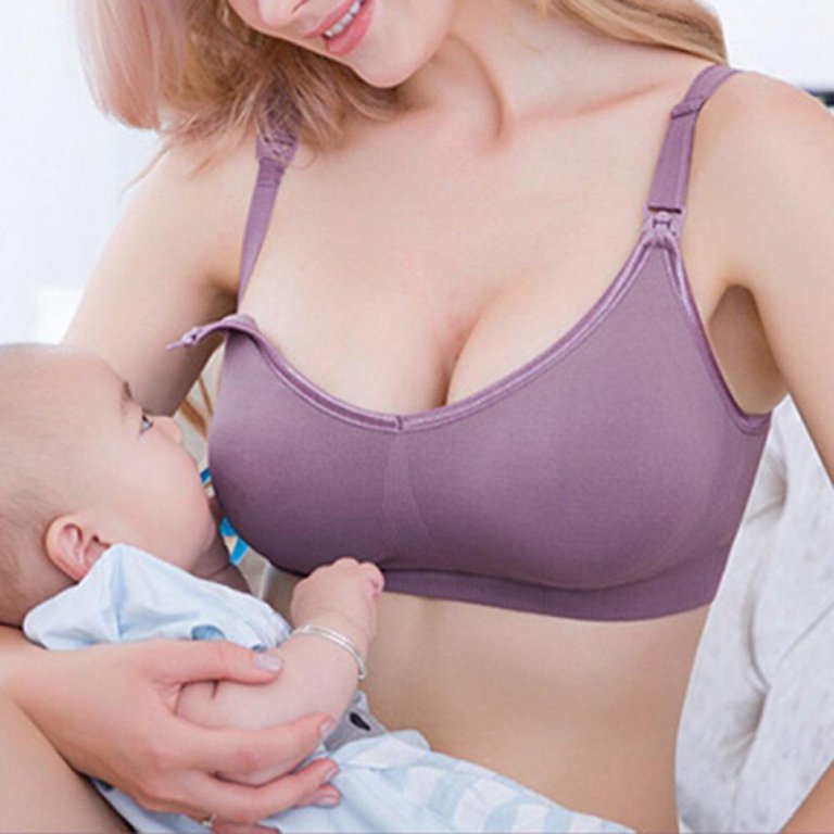 Hztyyier Women Maternity Bra Nursing Breast Feeding Bras Prevent Sagging  Pregnant Women Underwear