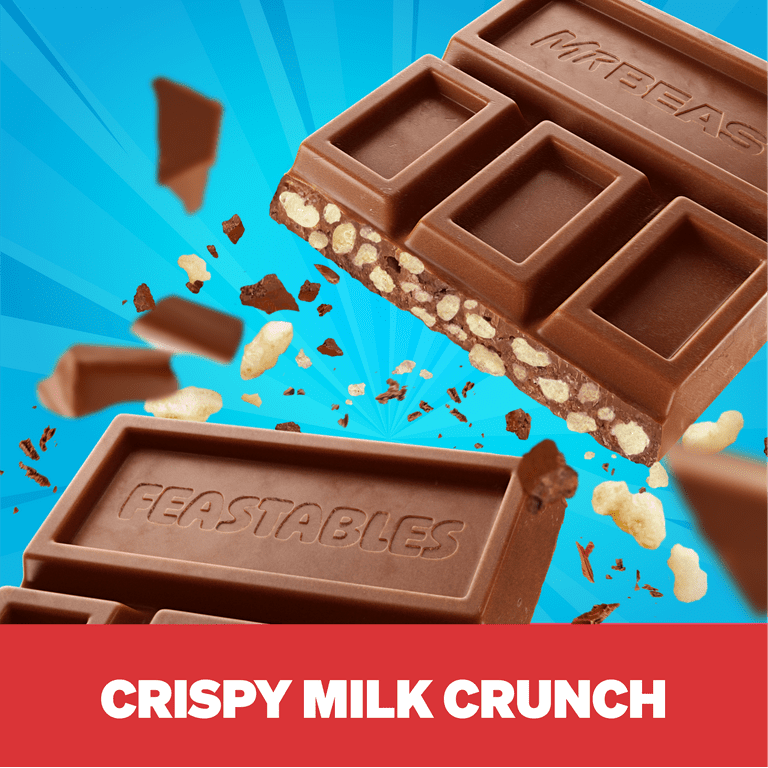 Feastables MrBeast Milk Chocolate Bar Variety Pack, 4 Count, 2.1