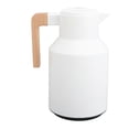 thumbnail image 1 of Coffee Carafe 1000ml Wooden Handle Double Wall Vacuum Heat Retention Thermal Coffee Carafe for Tea Juices Coffee, 1 of 5