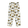 thumbnail image 5 of Naloa Funny Excavator Print Women’s Ultra-Soft Comfy Pajama Lounge Pants with Pockets & Drawstring, 5 of 8
