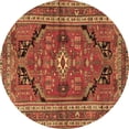 thumbnail image 1 of Ahgly Company Indoor Round Persian Brown Traditional Area Rugs, 8' Round, 1 of 4