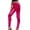 Hot Pink, variant on High Waisted Leather Leggings for Women Stretchy Comfortable Tights Shiny Pants