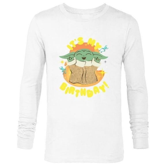 Star Wars Mandalorian Grogu Happy Frogs It’s My Birthday! - Long Sleeve T-Shirt for Men - Customized-White