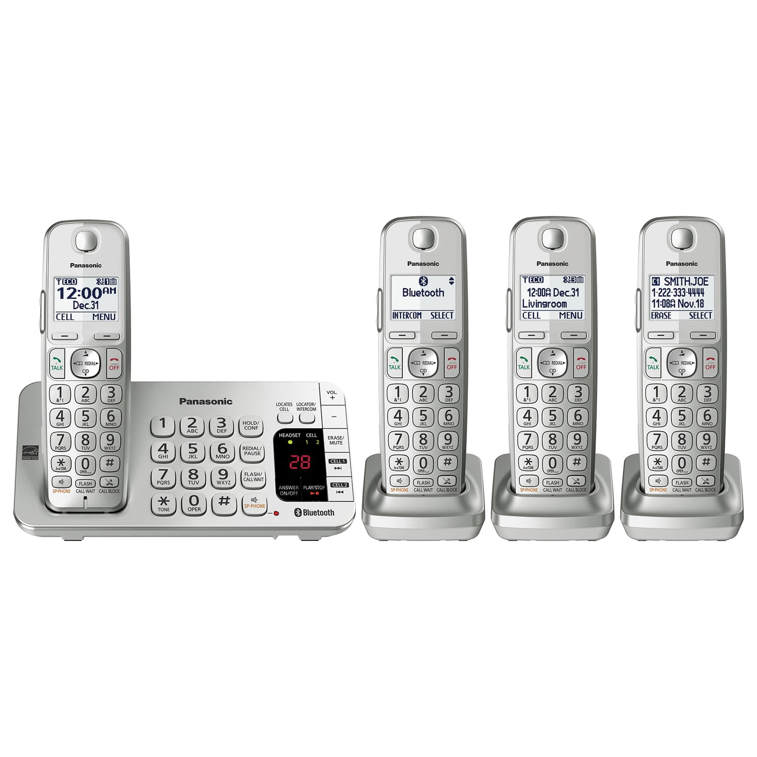 Panasonic PANKXTG9581B, KXTG9581B 2-line Phone, 1, Black