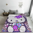 Cute Throw Blanket for Women Girl Kawaii Flannel Blanket Super Soft