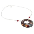 thumbnail image 2 of GlassOfVenice Murano Glass Lava Necklace - Silver, 2 of 8