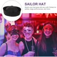 thumbnail image 3 of Sailor Hat Costume Party Cosplay Hat Prop Costume Performance Captain Hat Supply, 3 of 4