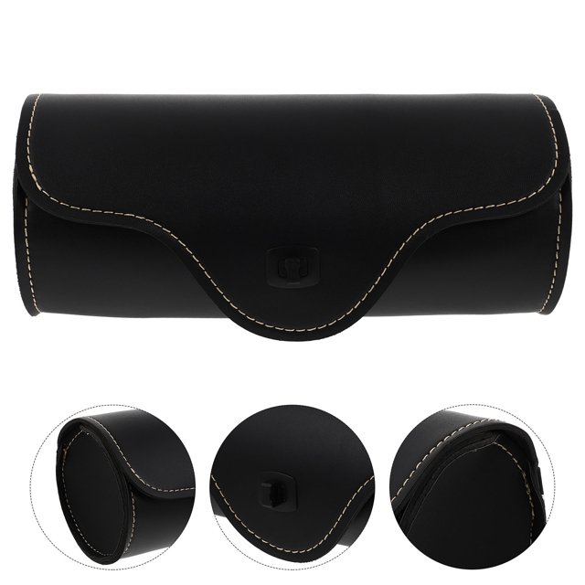 ELAYARD 1Ud Bolsa Lateral Para De Cuero Negro Resistente Para Almacenamiento Y Protección Contra El