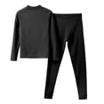 thumbnail image 7 of Aihuaihua Thermal Underwear for Women Set 2 Piece Pajamas Warm Loungewear Set Neck Shirt Crop Leggings Fall Winter Soft Long Johns Sleepwear Outfits, 7 of 7