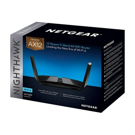 NETGEAR - Nighthawk AX11000 Tri-Band WiFi 6 Router - Black