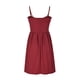 thumbnail image 5 of ICHUANYI Clearance Women's Solid Color Bra Off Shoulder Dress Waist Pleated Dress Dress Large Ball Dress(Wine, M) ICHUANYI WER2023081503834, 5 of 6