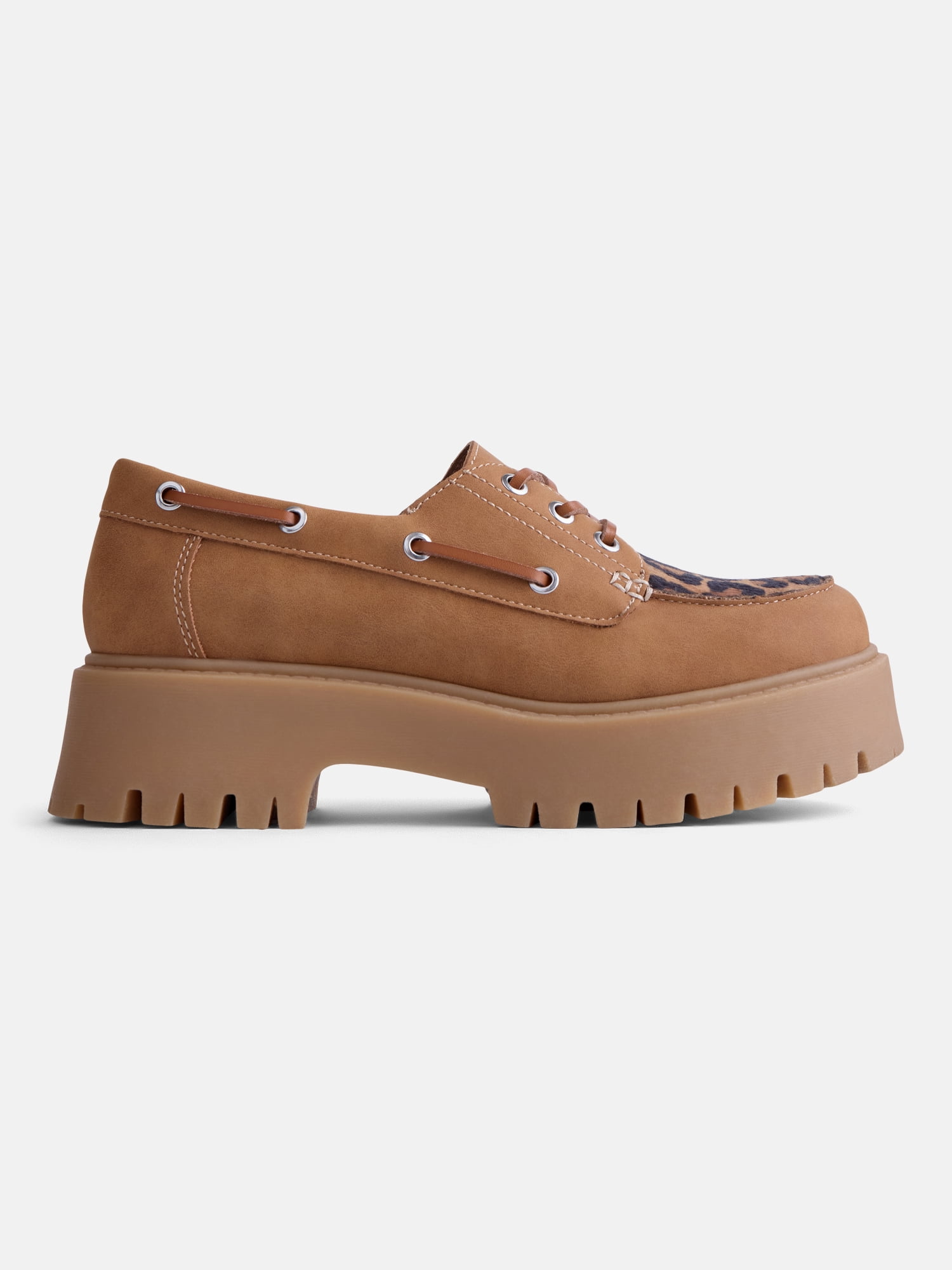 No Boundaries Women's Platform Boat Shoes