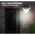 thumbnail image 6 of Hwkond Solar Light Outdoors Solar Outdoor Lights Motion Sensor Solar Powered Lights IP65 3 Modes Wall Security Lights for Fence Yard Garden Patio Front Door Daily Outdoor Lighting on Clearance, 6 of 6
