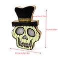 thumbnail image 3 of Linterna De Madera De Halloween Con Pilas Luminosa Decoración De Halloween Adorno De Festival De Fantasmas Multipropósito Para Interior Al Aire Libre Festival Party Club Vogacara HA027939-02, 3 of 7