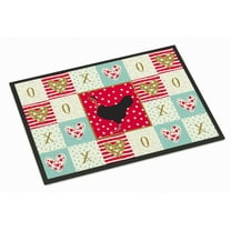 Naked Neck Chicken Love Door Mat