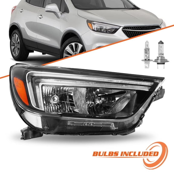 For 2017-2022 Buick Encore Halogen w/ LED DRL Passenger Side Headlight Assembly