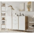 thumbnail image 2 of Sideboard Buffet Cabinet with 3 Drawers & 2 Doors,47.24"Buffet Cabinet with Adjustable Shelves for for Living Room Dining Room Hallway,Kitchen, 2 of 19