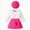 Hot Pink, variant on Toddler Infant Baby Girl Clothes 3Pcs Outfit Sets,Ruffle Long Sleeve Shirt and Bowtie Skort with Hat,6 12 18 24 Months 2t 3t 4t Toddler Girls Fall Winter Outfit Set,2-3 Years,Red