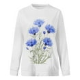 thumbnail image 4 of PENGXIANG Femmes Sweat-Shirt à Manches Longues Imprimé O Col Pull en Vrac Sweat-Shirt d'Automne, 4 of 4