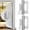 Silver, variant on 2 Pcs Non-Mortise Door Hinges Hydraulic Door Hinge Automatic Door Closer Stainless Steel Door Hinges Heavy Duty Hinges Adjustable Door Stopper Soft Closing Door Hinges with Screws,Black,Topboutique
