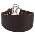 thumbnail image 1 of Collar Para Mascotas Perro Pequeño Galgo Whippet Duradero Portátil Ampliado Con Fijación De Remache Marrón, 1 of 7