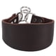 thumbnail image 1 of Collar Para Mascotas Perro Pequeño Galgo Whippet Duradero Portátil Ampliado Con Fijación De Remache Marrón, 1 of 7