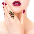 thumbnail image 3 of Anillo de diamantes de imitación Zulema negro vintage Punk, 3 of 8