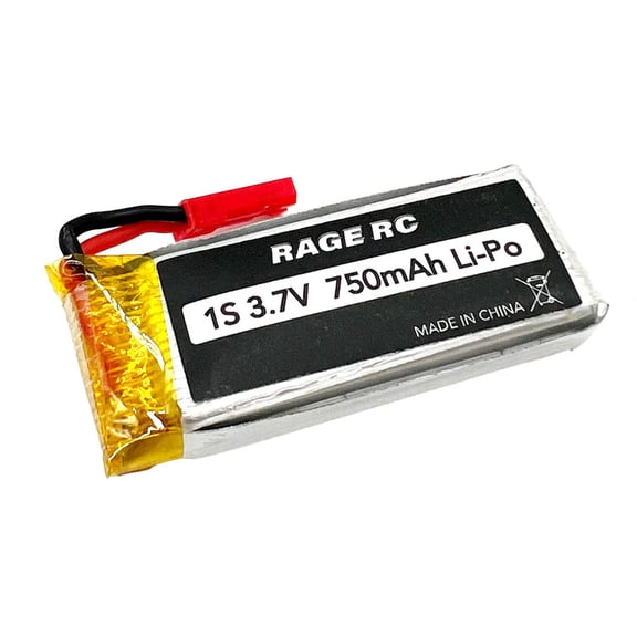 Rage RC A1427 3.7V 750mAh 35C 1S LiPo Battery with JST for Electra