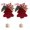 Red, variant on Hvmvliv Christmas Bell Ornaments Christmas Bell Ornaments 2024 Xmas Tree Hanging Decorations Large Size Bells with Pinecones Hollow Anniversary Bells for Crafts Holiday Party Favorss White