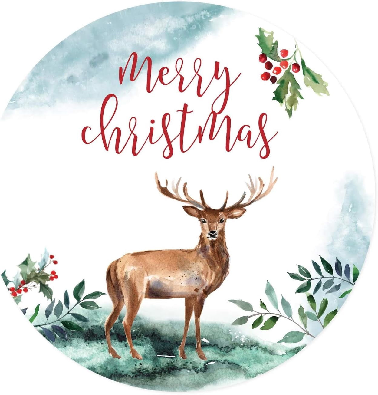Andaz Press Christmas Naughty Or Nice Circle Stickers - 40-Pack, 2-Inch Round Matte Gift Labels