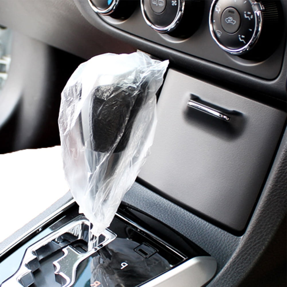mlpeerw Car Disposable Plastic Gear Lever Protective Case Supplies Protection Auto Gear Stick