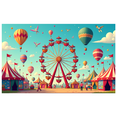 thumbnail image 4 of Carnival Ferris Wheel Festive Colorful Amusement Background Banner Playground Photography Props Party Supplies Celebrations Outdoor Event, 4 of 8
