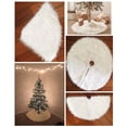 thumbnail image 2 of Christmas Tree Skirt Embellishment Plush Tree Bottom Mat  Party Decoration 122cm, 2 of 10