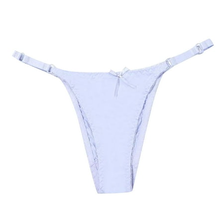 

Panties For Women Thin Thin Strap Low Waist Simple Seamless Thong Underwear