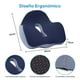 thumbnail image 4 of Cojin para Coxis y Ciatica Lumbar,Cojín para Sillas de Oficina,Cojín de Espuma Memoria para Aliviar el Dolor Lumbar,Cojín para Coxis con Diseño Ergonómico,Cojín de Asiento para Oficina,Coche(Azul), 4 of 9