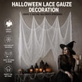 thumbnail image 3 of Halloween Creepy Cloth Black, Spooky Gauze Fabric for Party Decor, 72 x 30 in, 3 of 8